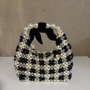 A New Day Black & White Holiday Clutch